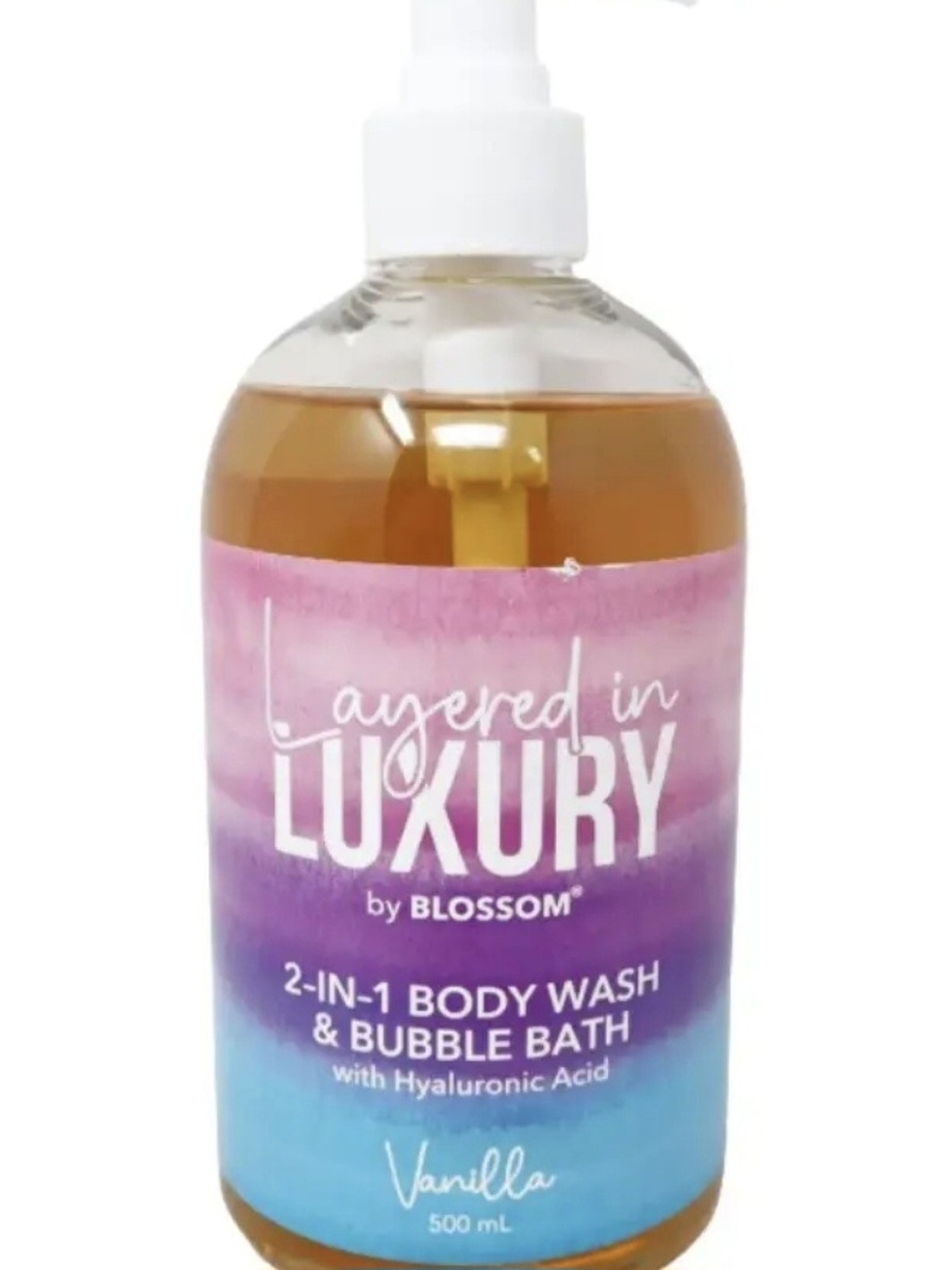 Layered in Luxury Vanilla 2-in-1 Body Wash & Bubble Bath - Pink/Purple/Blue